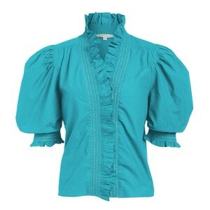 Zuri Top in Aqua